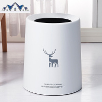 垃圾桶大号家用卧室厨房客厅卫生间厕所北欧创意小号简约现代纸篓 三维工匠