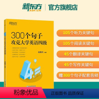 [正版]新东方备考2024.12英语四级300个句子攻克大学英语四级考试英语真题试卷词汇书听力阅读理解翻译写作文专项训