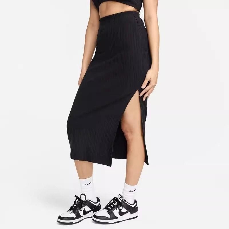 NIKE耐克裙子舒适休闲半身包臀裙女裙FQ1637-010 D