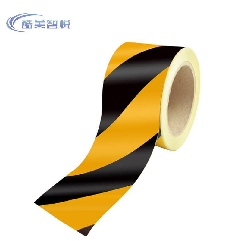 酷美智悦 PVC黑黄色警示胶带5cm*16m KM-GY100 卷