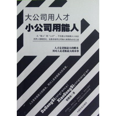 正版新书]大公司用人才小公司用能人张俊杰9787802509559