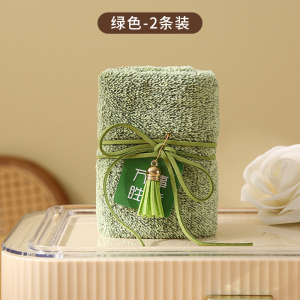 毛巾竹炭纤维流苏吊牌珊瑚绒小方巾超吸水柔软礼盒搭配毛巾