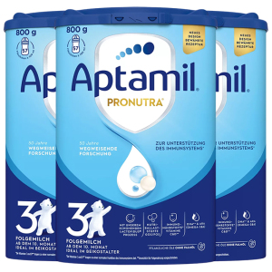 [3罐装]Aptamil德国原装进口爱他美经典版3段10-12个月婴幼儿配方奶粉800g