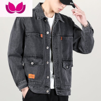 七斓干活穿的牛仔外套男劳保工作服大码加肥加大焊工耐穿耐磨耐脏夹克