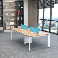 臻远ZY-SG14简约屏风工位卡座职员工作位职员桌对坐四人位