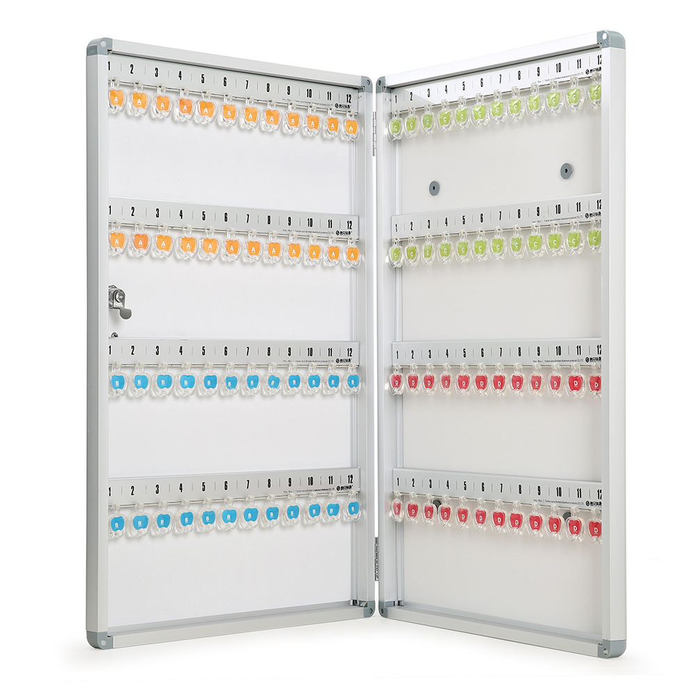 挂墙加厚铝合金钥匙箱壁挂式钥匙柜钥匙管理箱钥匙存放盒钥匙盒 96位