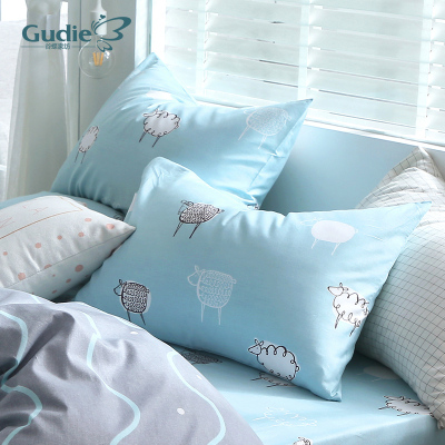 谷蝶网红全棉枕头套枕芯套纯棉枕套一对装成人单人枕学生用48X74