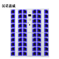 汉诺鑫威智能手机柜存放柜充电柜存包柜储物柜60门充电透明款[工厂现做 7天内发货]