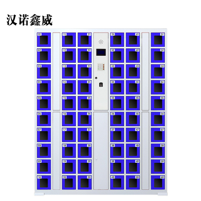 汉诺鑫威智能手机柜存放柜充电柜存包柜储物柜60门充电透明款[工厂现做 7天内发货]