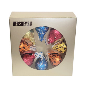 Kisses好时牛奶巧克力纸盒装6-8粒水滴礼盒装婚庆结婚喜糖伴手礼