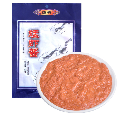姑香 蜢虾酱80g/袋 鲜虾酱香虾酱原汁虾子酱海虾酱山东特产大连海鲜酱即食火锅蘸料