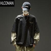 HLCOMAN假卫衣男款秋季美式运动休闲长袖t恤男生潮牌男装