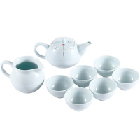 水宜生茶具水瓷整套装家用泡溪语养生功夫小泡茶壶小茶杯C802