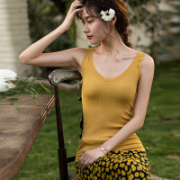 毛圈绒保暖背心女v领内搭修身显瘦无缝美体可外穿其秋冬保暖马甲