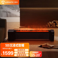 艾美特(Airmate) 石墨烯踢脚线 AIR6 取暖器速热取暖器家用节能电暖气全屋大面积暖风机冬日焰火