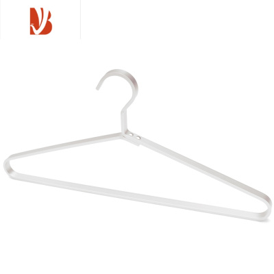 三维工匠加厚铝合金大衣架金色铝制防锈家用衣撑晾晒衣服装裤子挂5个