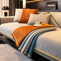 幸福派 四季沙发垫套装防滑沙发坐垫子123组合秋冬季雪尼尔沙发垫布艺简约北欧风冬天沙发套罩巾贵妃定制全包支持定制飘窗垫