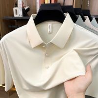 春夏新款男士短袖T恤简约圆领纯色休闲透气薄款青年潮流短袖