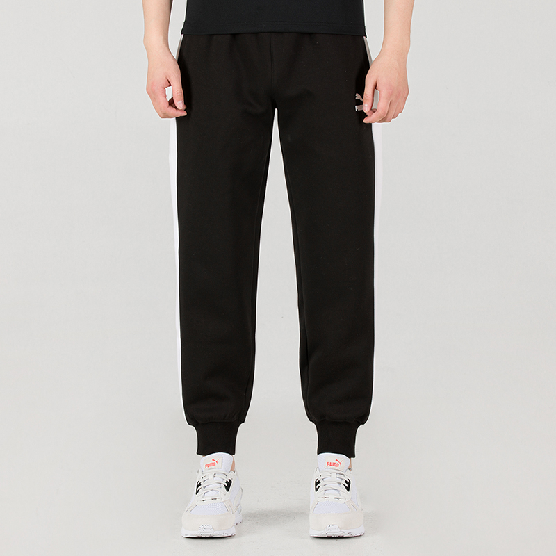 彪马(PUMA)男裤新款针织长裤潮流卫裤跑步运动裤宽松收口裤透气休闲裤537168-01 ZP
