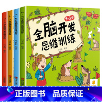 2-6岁全脑开发思维游戏全套4册 [正版]全脑开发思维训练2-3-4-5-6岁 幼儿园书籍全套小班中大班宝宝书籍早教 两
