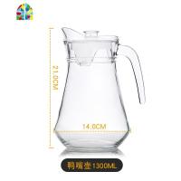 冷水壶大容量鸭嘴壶买壶送杯子可高温茶壶家用凉水果汁壶 FENGHOU 鸭嘴壶1300ML单只凉水壶