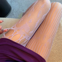 长夜漫漫情趣丝袜性感渔网连裤袜打底裤拼接镂空网袜丝袜诱惑3208