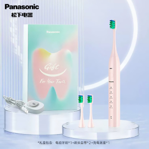 松下(Panasonic)电动牙刷小彩刷全自动成人软毛洁牙声波震动深层清洁 男女情侣款EW-DC01