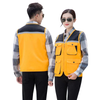 反光志愿者马甲施工马甲工作服定制印logo摄影装修园林工装马夹 KQMJ-10