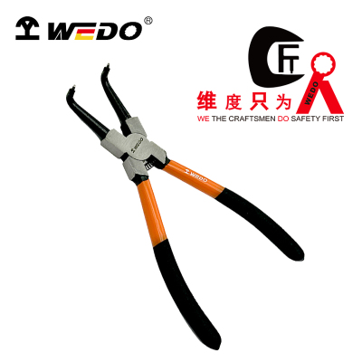 维度WEDO(工业级)德式穴用曲口卡簧钳(铬钒钢工业级) 9寸 WD378-09 /把