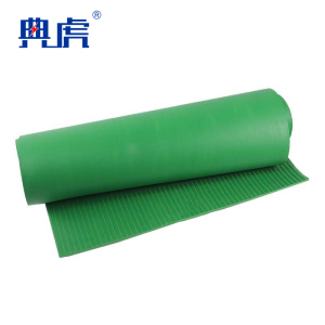 典虎 绝缘橡胶垫 绿色条纹10mm*1m*10m 卷