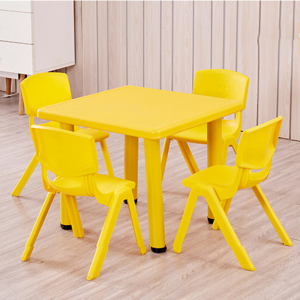 匡大 课桌椅0.6米塑料方桌椅幼儿园儿童课桌椅组合一桌四椅