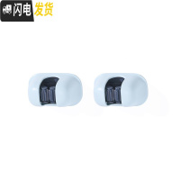三维工匠挂钩拖把夹收纳卫生间后粘钩免打孔厨房挂架扫把夹壁挂 浅蓝两个装