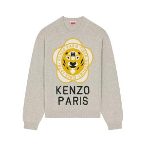 高田贤三(Kenzo)羊毛棉混纺圆领长袖运动卫衣男春季休闲百搭套头