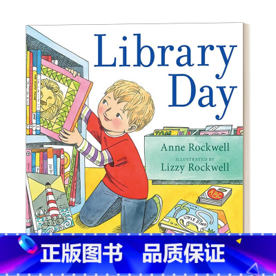 [正版]英文原版绘本 Library Day 去图书馆的一天 A My First Experience 英文版 进