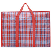 攸形收纳袋红色格纹个