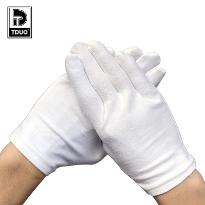 Tduo纯棉白色礼仪手套E38 双 均码