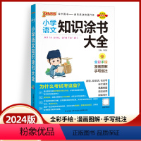 语文 小学升初中 [正版]2024新版小学语文知识涂书大全pass绿卡图书 基础知识小升初知识清单一二三四五六年级数学英