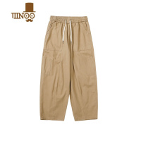 YANXUTurned易冧ounng日系街头休闲长裤男秋季潮牌复古纯色直筒工装裤