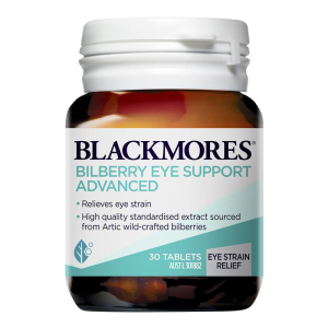 澳洲发-BLACKMORES澳佳宝蓝莓护眼片30片/瓶装护眼宁越橘/蓝莓提取物片剂舒适眼部/叶黄素