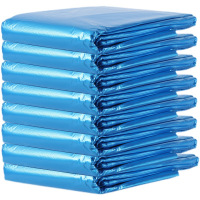 商用大号蓝色环卫物业大码平口定制大垃圾袋酒店餐饮特厚大桶垃圾袋塑料袋