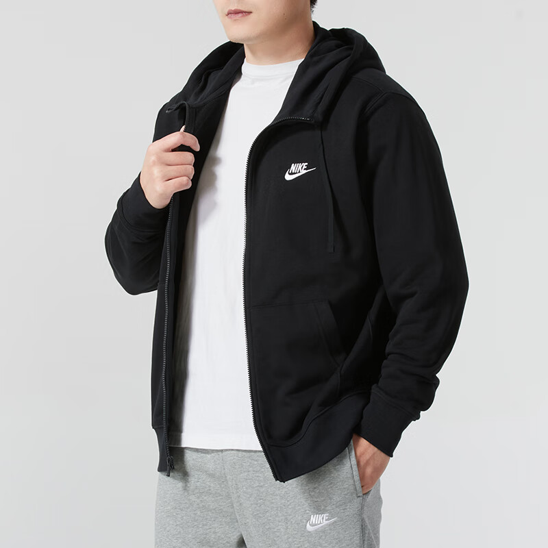 耐克(NIKE)男装新款运动服跑步时尚舒适防风连帽休闲夹克外套BV2649-010 ZP