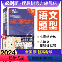 语文[2本套] 全国通用 [正版]理想树2024新版高考必刷题分题型强化语文小卷组合练古诗文理解性默写72篇高三高考模拟