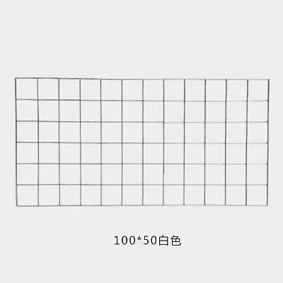 书桌墙网格装饰布置挂墙铁艺照片墙装饰创意个红ins墙上置物架白色100cm*50cm