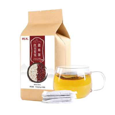 鹤王红豆薏米茶150g芡实茶薏仁茶大麦苦荞茶花草茶薏仁组合装养生泡水喝