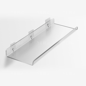 翌嘉YJ4122646 亚克力夹缝镜柜层隔板卫生间浴室壁挂储物架免打孔墙上置物架