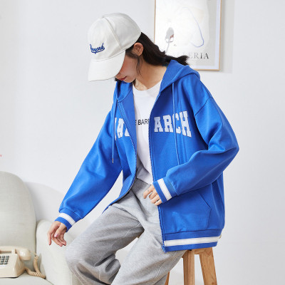 [3件8.5折118.9元,叠加优惠券]唐狮秋冬季外套女新款运动休闲风韩版宽松连帽学院风字母上衣