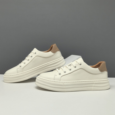 真皮板鞋男款潮流百搭鞋子欧洲站男士高端免系带轻奢一脚蹬懒人鞋