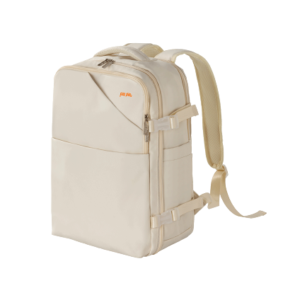 FOLLI FOLLIE 商务休闲功能型背包-米白色FF-Y016A