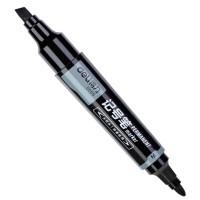 得力(deli) 大双头记号笔S555 粗(10支盒)