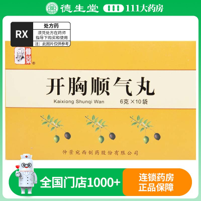 仲景 开胸顺气丸 6g*10袋/盒